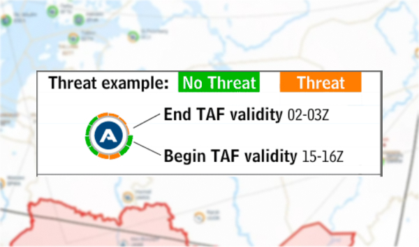 Threat-Circles On Airport Symbols
